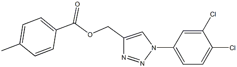 [1-(3,4-dichlorophenyl)-1H-1,2,3-triazol-4-yl]methyl 4-methylbenzenecarboxylate