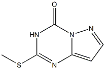 2-(methylthio)-3,4-dihydropyrazolo[1,5-a][1,3,5]triazin-4-one Struktur