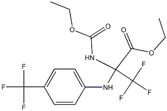 ethyl 2-[(ethoxycarbonyl)amino]-3,3,3-trifluoro-2-[4-(trifluoromethyl)anilino]propanoate