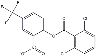 2-nitro-4-(trifluoromethyl)phenyl 2,6-dichlorobenzoate,,结构式