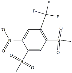 1,5-di(methylsulfonyl)-2-nitro-4-(trifluoromethyl)benzene Struktur