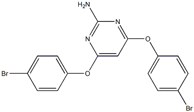 4,6-bis(4-bromophenoxy)-2-pyrimidinamine Struktur