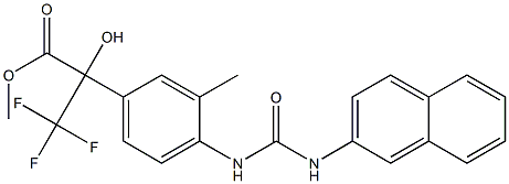  methyl 3,3,3-trifluoro-2-hydroxy-2-(3-methyl-4-{[(2-naphthylamino)carbonyl]amino}phenyl)propanoate