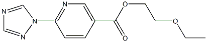 2-ethoxyethyl 6-(1H-1,2,4-triazol-1-yl)nicotinate Structure