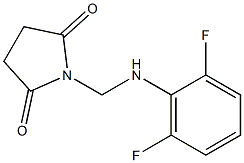 1-[(2,6-difluoroanilino)methyl]pyrrolidine-2,5-dione Structure