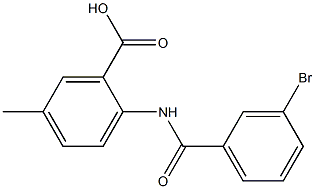  2-[(3-bromobenzoyl)amino]-5-methylbenzenecarboxylic acid