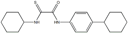 2-(cyclohexylamino)-N-(4-cyclohexylphenyl)-2-thioxoacetamide Structure