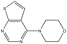 4-thieno[2,3-d]pyrimidin-4-ylmorpholine Structure