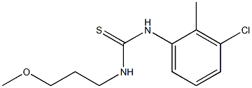 N-(3-chloro-2-methylphenyl)-N'-(3-methoxypropyl)thiourea Structure