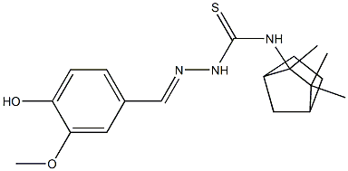 N1-(2,3,3-trimethylbicyclo[2.2.1]hept-2-yl)-2-(4-hydroxy-3-methoxybenzylidene)hydrazine-1-carbothioamide