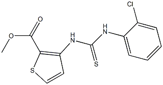 methyl 3-{[(2-chloroanilino)carbothioyl]amino}thiophene-2-carboxylate Structure