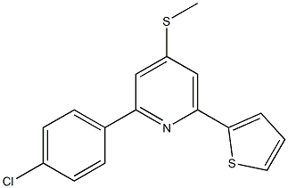  2-(4-chlorophenyl)-4-(methylthio)-6-(2-thienyl)pyridine