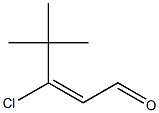 3-tert-Butyl-3-chloropropenal 化学構造式