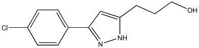 3-[3-(4-chlorophenyl)-1H-pyrazol-5-yl]propan-1-ol