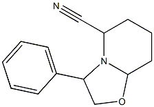 3-phenylperhydropyrido[2,1-b][1,3]oxazole-5-carbonitrile Structure