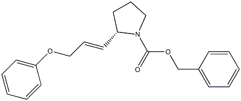  benzyl (2S)-2-[(E)-3-phenoxy-1-propenyl]tetrahydro-1H-pyrrole-1-carboxylate