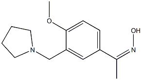 1-[4-methoxy-3-(tetrahydro-1H-pyrrol-1-ylmethyl)phenyl]ethan-1-one oxime