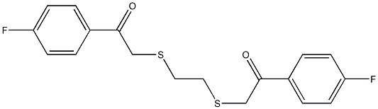1-(4-fluorophenyl)-2-[(2-{[2-(4-fluorophenyl)-2-oxoethyl]sulfanyl}ethyl)sulfanyl]-1-ethanone Structure