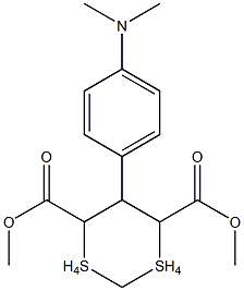  dimethyl 5-[4-(dimethylamino)phenyl]-1,1,3,3-tetraoxo-1lambda~6~,3lambda~6~-dithiane-4,6-dicarboxylate