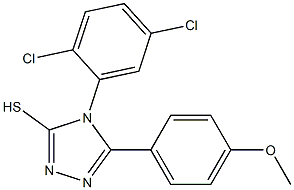 4-(2,5-dichlorophenyl)-5-(4-methoxyphenyl)-4H-1,2,4-triazole-3-thiol,,结构式