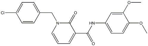  1-(4-chlorobenzyl)-N-(3,4-dimethoxyphenyl)-2-oxo-1,2-dihydro-3-pyridinecarboxamide