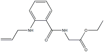 ethyl 2-{[2-(allylamino)benzoyl]amino}acetate 化学構造式