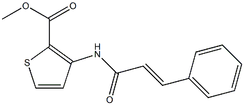 methyl 3-(cinnamoylamino)thiophene-2-carboxylate Structure