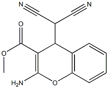 methyl 2-amino-4-(dicyanomethyl)-4H-chromene-3-carboxylate Struktur