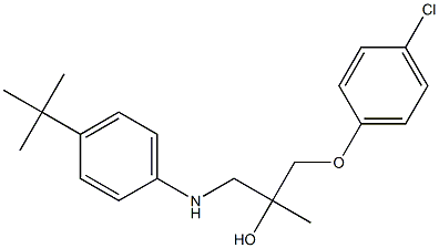 1-[4-(tert-butyl)anilino]-3-(4-chlorophenoxy)-2-methyl-2-propanol Structure