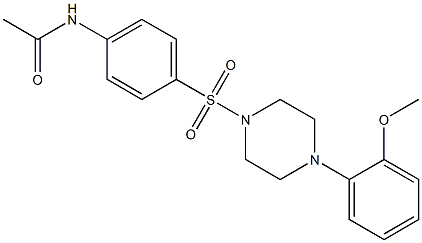  N1-(4-{[4-(2-methoxyphenyl)piperazino]sulfonyl}phenyl)acetamide