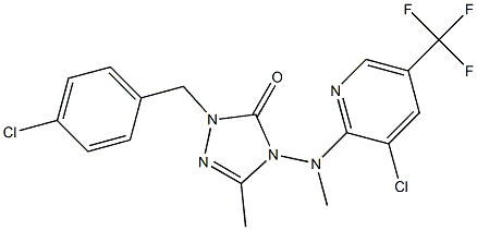 2-(4-chlorobenzyl)-4-[[3-chloro-5-(trifluoromethyl)-2-pyridinyl](methyl)amino]-5-methyl-2,4-dihydro-3H-1,2,4-triazol-3-one|