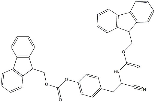 4-(2-cyano-2-{[(9H-9-fluorenylmethoxy)carbonyl]amino}ethyl)phenyl (9H-9-fluorenylmethyl) carbonate