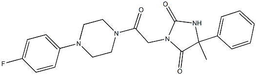 3-{2-[4-(4-fluorophenyl)piperazino]-2-oxoethyl}-5-methyl-5-phenyl-1H-imidazole-2,4(3H,5H)-dione