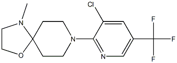 8-[3-chloro-5-(trifluoromethyl)-2-pyridinyl]-4-methyl-1-oxa-4,8-diazaspiro[4.5]decane Structure