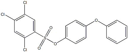 4-phenoxyphenyl 2,4,5-trichlorobenzene-1-sulfonate,,结构式