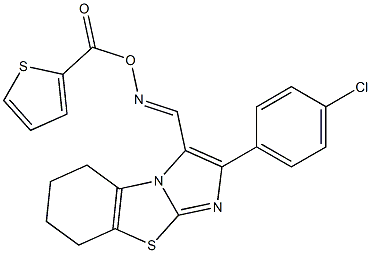  2-(4-chlorophenyl)-3-({[(2-thienylcarbonyl)oxy]imino}methyl)-5,6,7,8-tetrahydroimidazo[2,1-b][1,3]benzothiazole