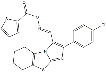 2-(4-chlorophenyl)-3-({[(2-thienylcarbonyl)oxy]imino}methyl)-5,6,7,8-tetrahydroimidazo[2,1-b][1,3]benzothiazole