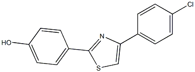4-[4-(4-chlorophenyl)-1,3-thiazol-2-yl]benzenol