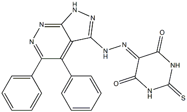 5-[2-(4,5-diphenyl-1H-pyrazolo[3,4-c]pyridazin-3-yl)hydrazono]-2-thioxohexahydropyrimidine-4,6-dione|