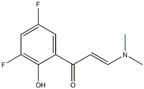 1-(3,5-difluoro-2-hydroxyphenyl)-3-(dimethylamino)prop-2-en-1-one,,结构式