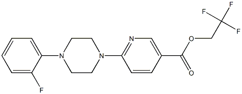 2,2,2-trifluoroethyl 6-[4-(2-fluorophenyl)piperazino]nicotinate