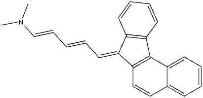 N1,N1-dimethyl-5-(7H-benzo[c]fluoren-7-yliden)penta-1,3-dien-1-amine 结构式