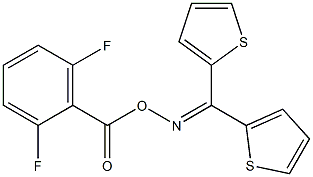 N-[(2,6-difluorobenzoyl)oxy]-N-[di(2-thienyl)methylene]amine Structure