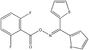 N-[(2,6-difluorobenzoyl)oxy]-N-[di(2-thienyl)methylene]amine Struktur