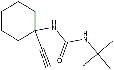 N-(tert-butyl)-N'-(1-ethynylcyclohexyl)urea 结构式
