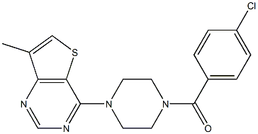 (4-chlorophenyl)[4-(7-methylthieno[3,2-d]pyrimidin-4-yl)piperazino]methanone