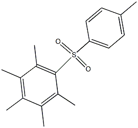 1,2,3,4,5-pentamethyl-6-[(4-methylphenyl)sulfonyl]benzene Struktur