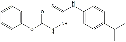 phenyl 2-[(4-isopropylanilino)carbothioyl]hydrazine-1-carboxylate,,结构式