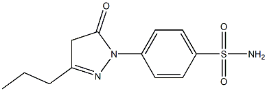 4-(5-oxo-3-propyl-4,5-dihydro-1H-pyrazol-1-yl)benzene-1-sulfonamide Structure