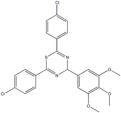 2,6-di(4-chlorophenyl)-4-(3,4,5-trimethoxyphenyl)-4H-1,3,5-thiadiazine